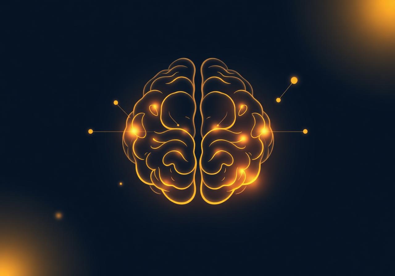 Brain split into two halves showing emotional vs logical thinking